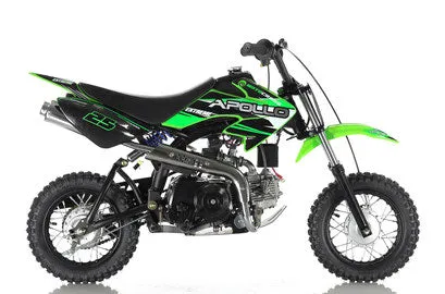 Apollo DB25 70cc Pit/Dirt Bike Kids Fully Automatic, Electric start, 22 inch seat height-OFF ROAD ONLY, NOT STREET LEGAL-