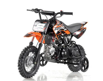 Apollo DB25 70cc Pit/Dirt Bike Kids Fully Automatic, Electric start, 22 inch seat height-OFF ROAD ONLY, NOT STREET LEGAL-