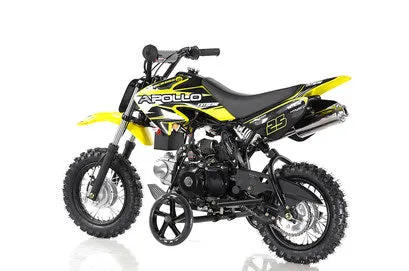 Apollo DB25 70cc Pit/Dirt Bike Kids Fully Automatic, Electric start, 22 inch seat height-OFF ROAD ONLY, NOT STREET LEGAL-