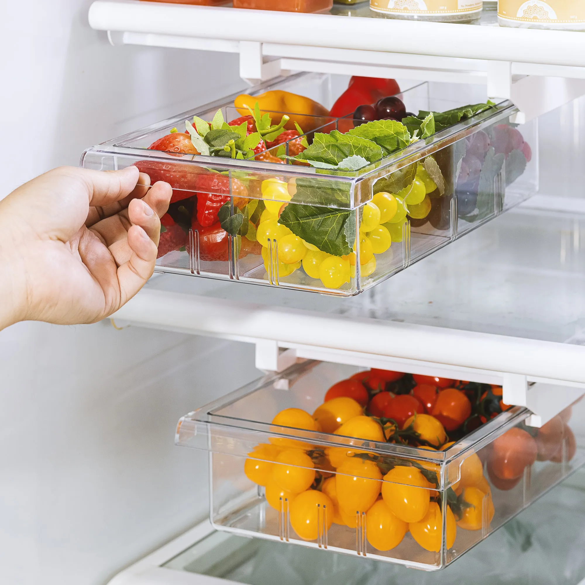 Attachable Pull Out Fridge Drawer