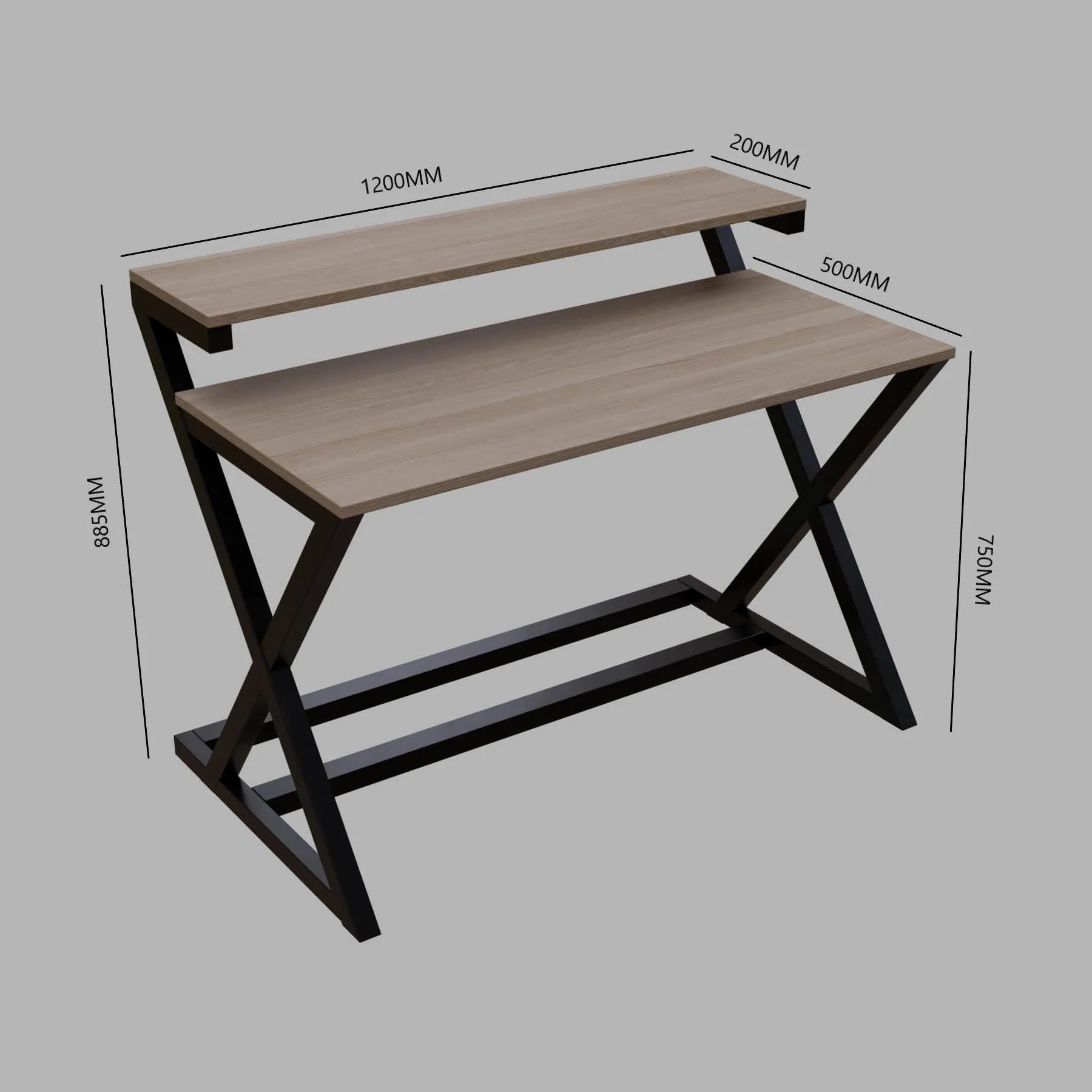 Austin study table in Beige finish