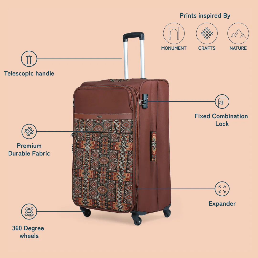 Banaras Elegance Avasa Trolley Bag Combo (Cabin & Large)