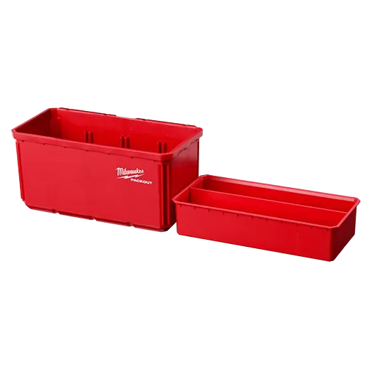 Bin - Milwaukee 2 Pack Large Bin Set for PACKOUT™, 48-22-8063