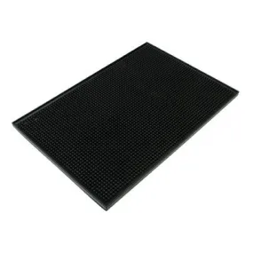 Black Plastic Drink Bar Glass Drain Countertop Service Counter Top Rinse Mat