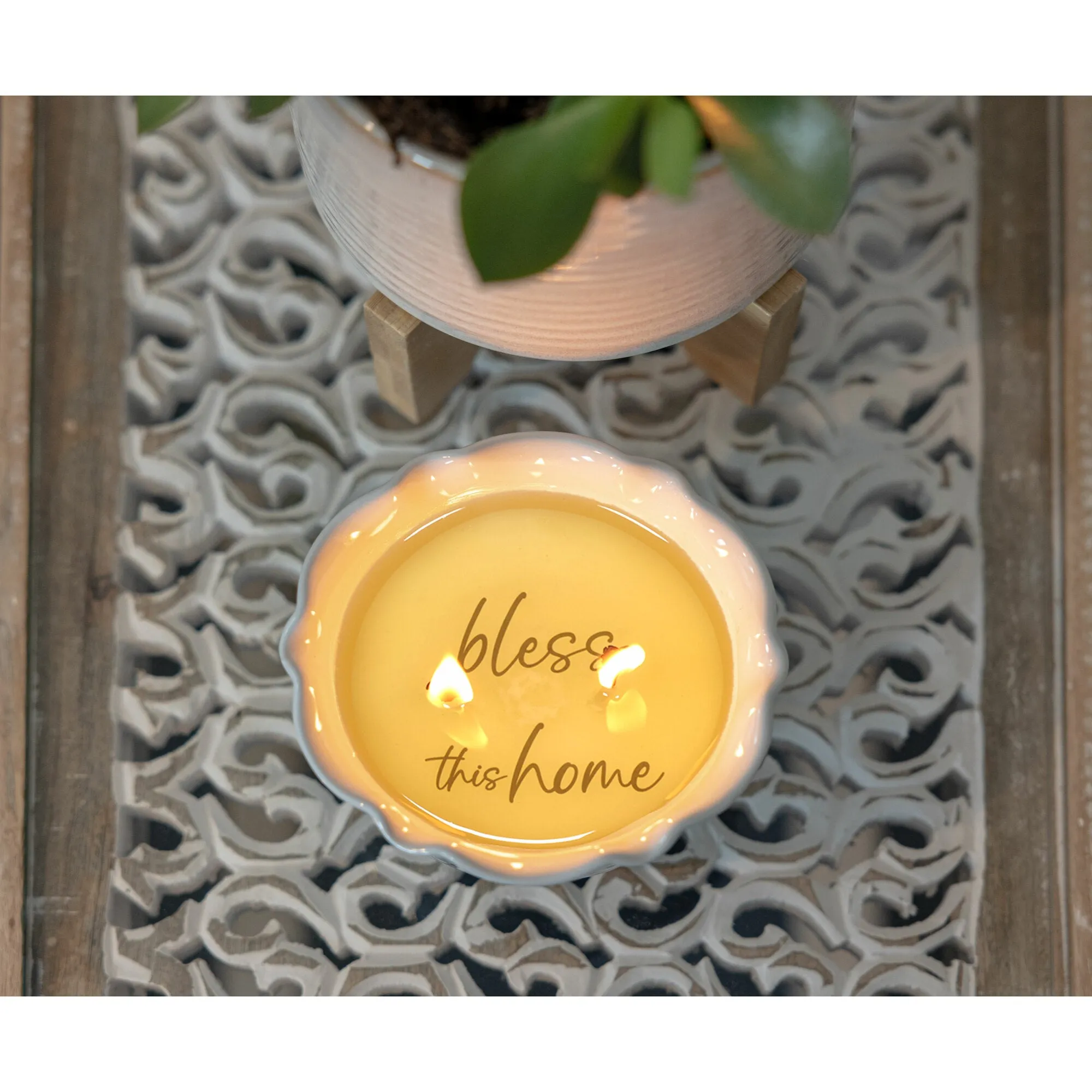 Bless This Home 11 oz - 100% Soy Wax Reveal Candle Scent: Tranquility