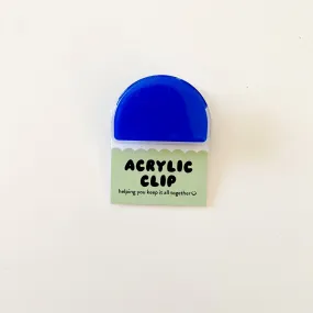Blue Arch Acrylic Clip