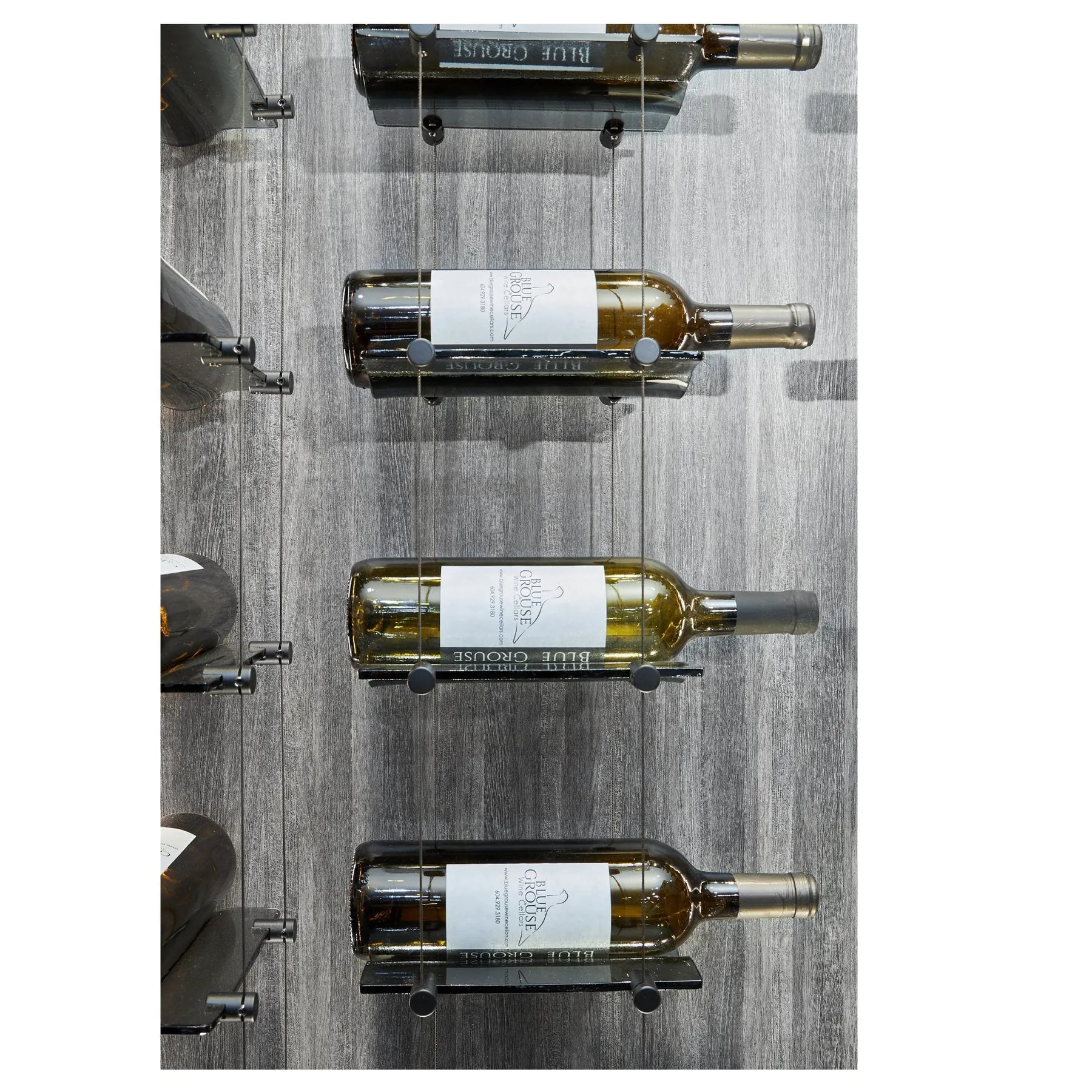 Blue Grouse 6 Bottle Float Cable Wine Racking Display Kit
