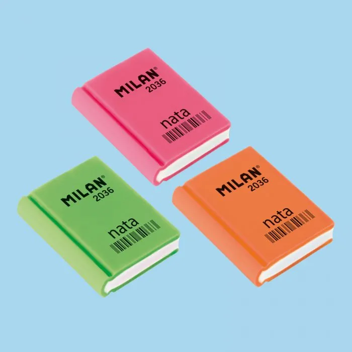 Book Shaped Erasers Nata® 2036 Assorted Colours