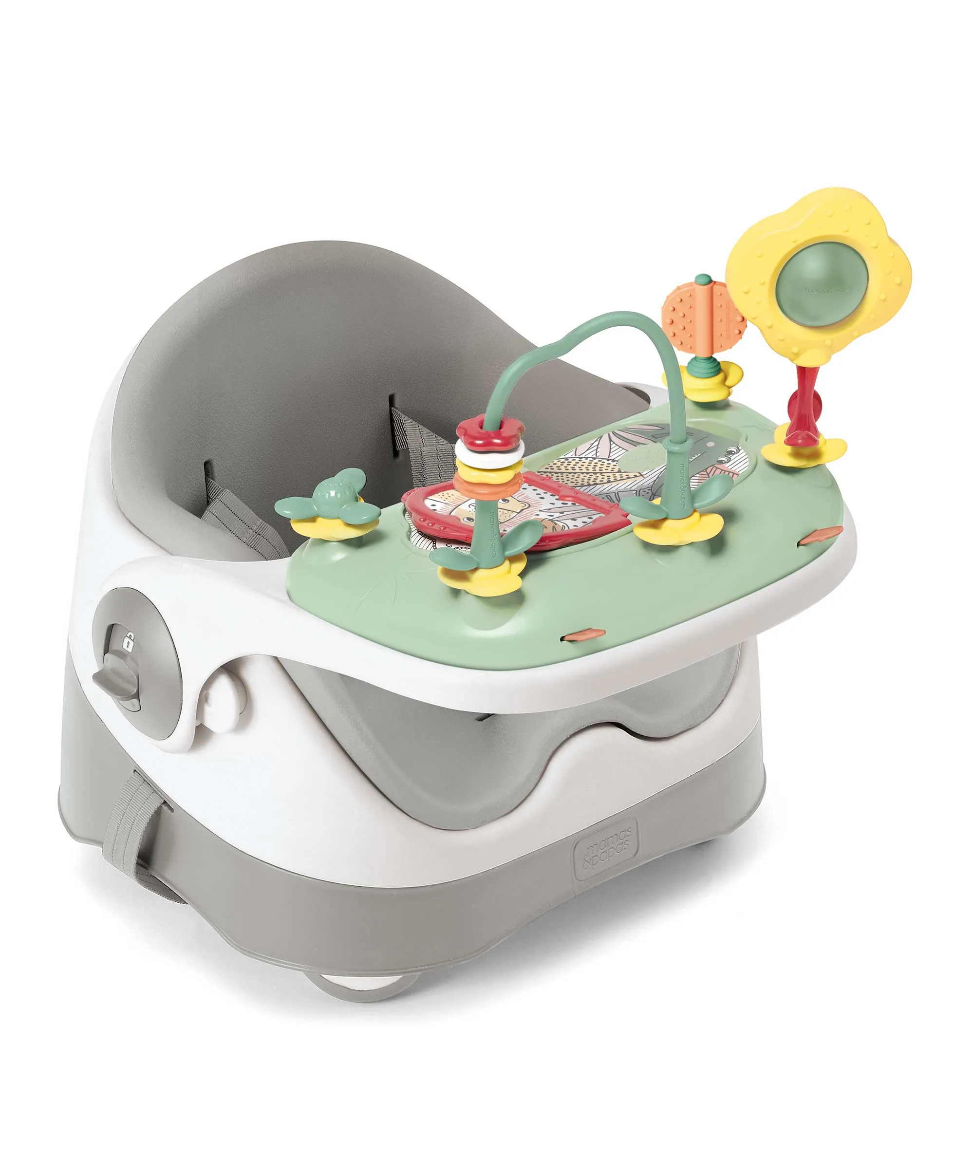 Bud 2-in-1 Booster Seat with Activity Tray - Pebble Grey