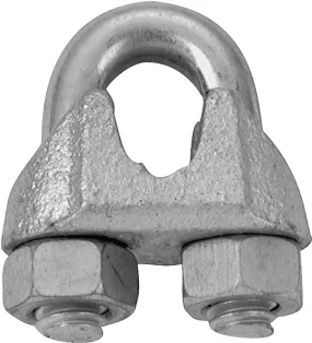 Campbell T7670499 Wire Rope Clip, Malleable Iron, Electro-Galvanized :EA: QUANTITY: 1