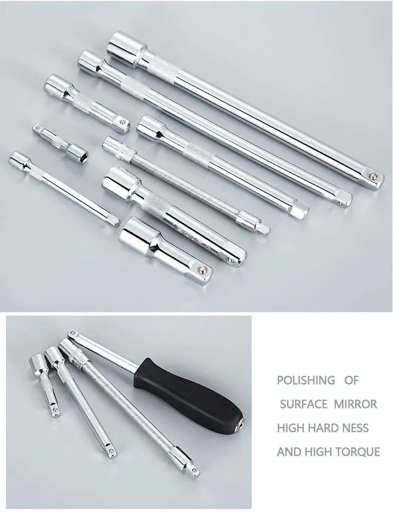 Car Repair Tool Ratchet Torque Wrench Spanner Screwdriver Socket Set Combo Tools Kit Bicycle Auto Repairing Tool Mechanic Tool A