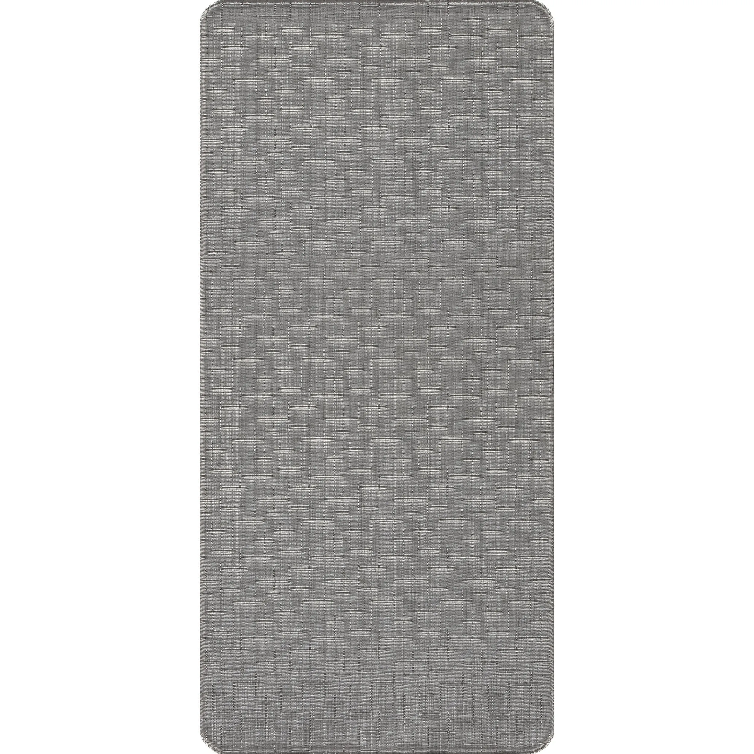 Casual Crosshatched Anti Fatigue Kitchen Or Laundry Room Comfort Mat