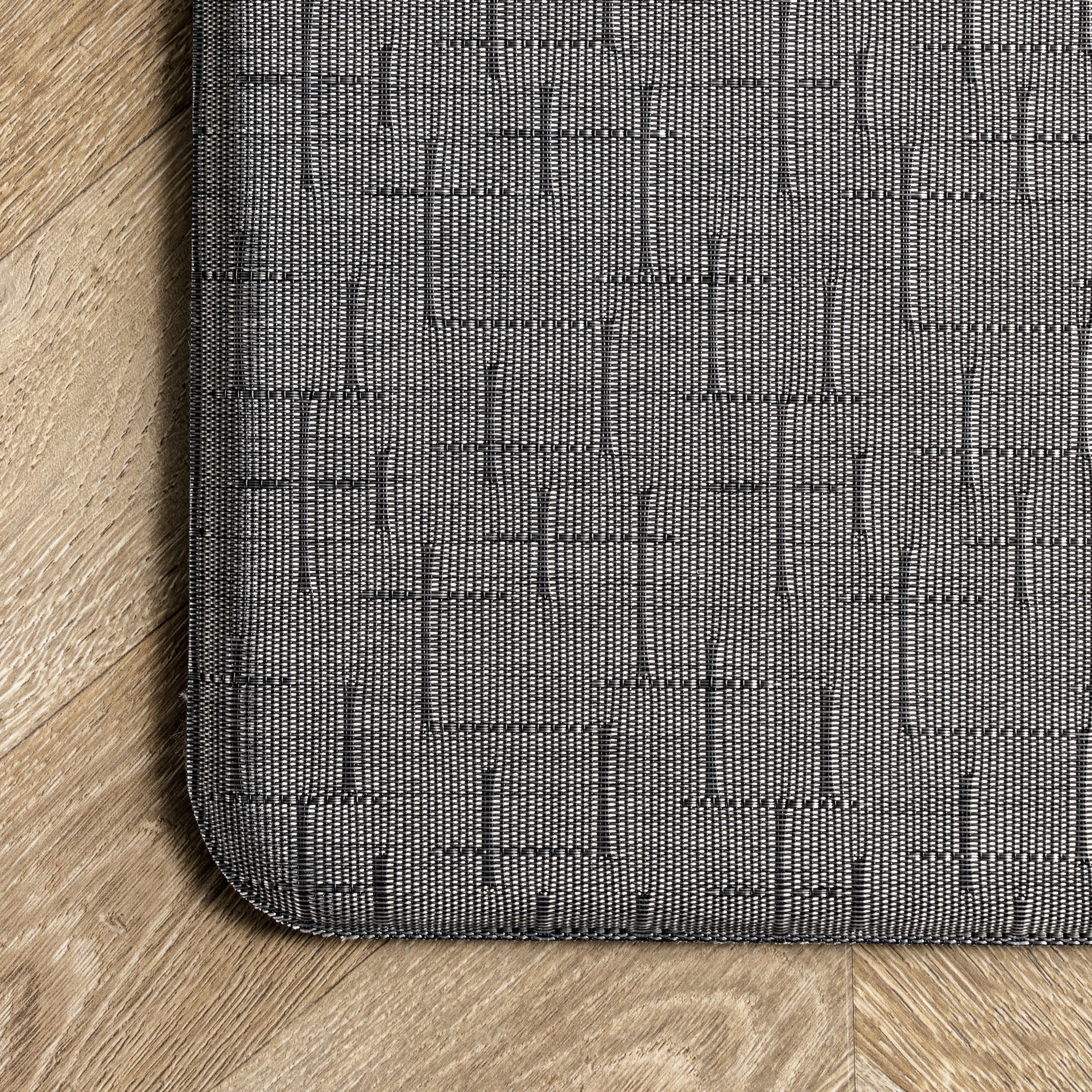 Casual Crosshatched Anti Fatigue Kitchen Or Laundry Room Comfort Mat