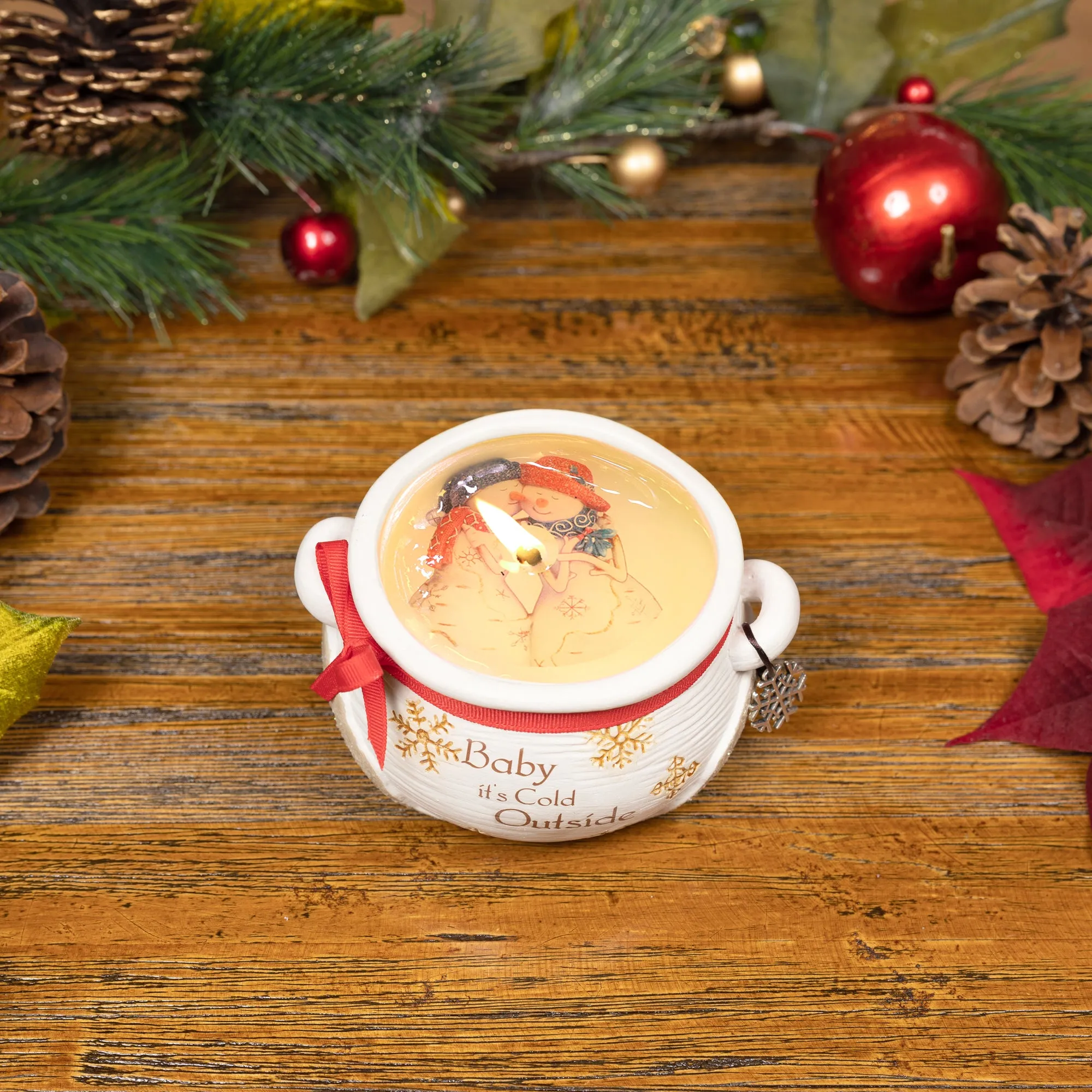 Cold Outside 9 oz - 100% Soy Wax Reveal Candle Scent: Winter Snow