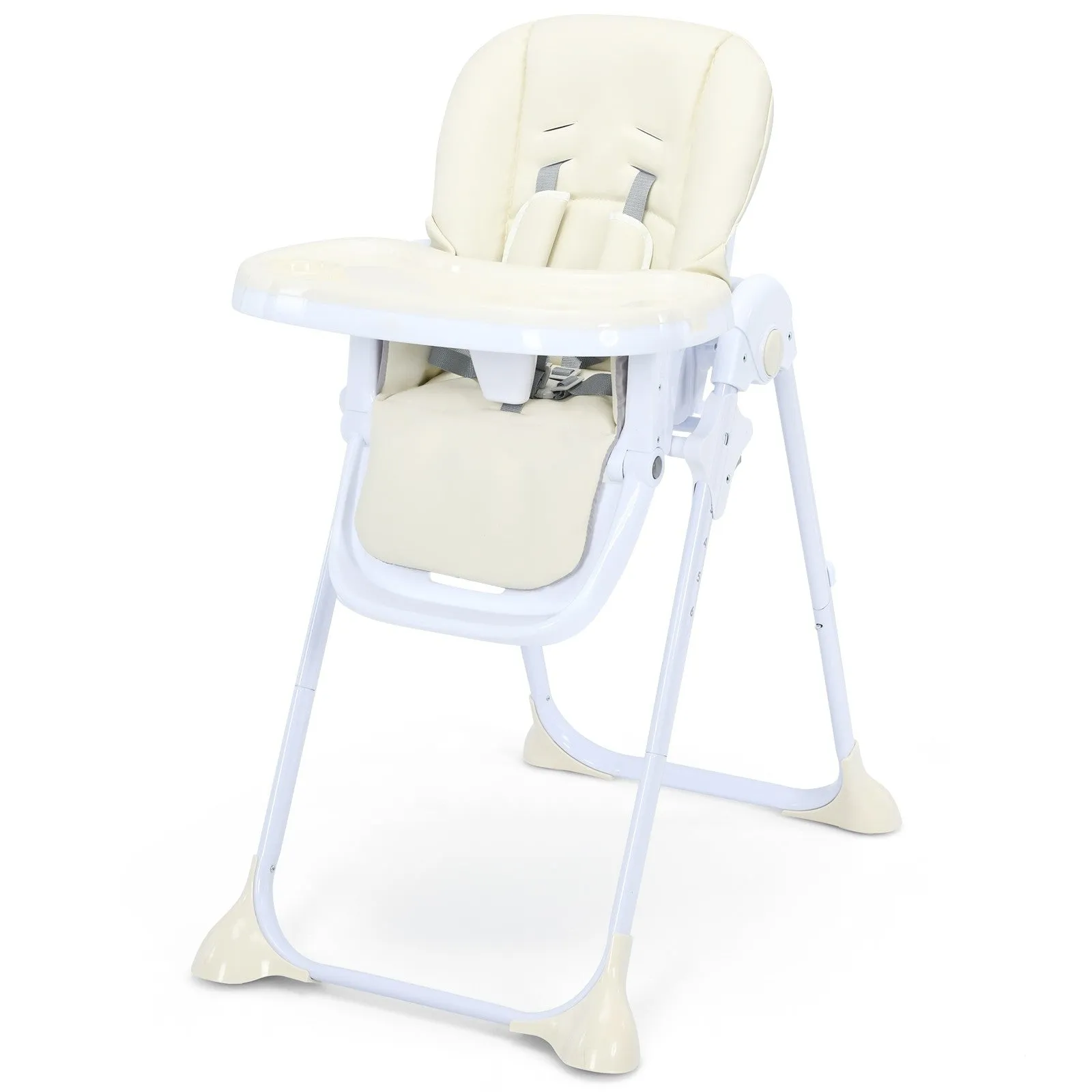 Convertible High Chair with Wheels - Beige
