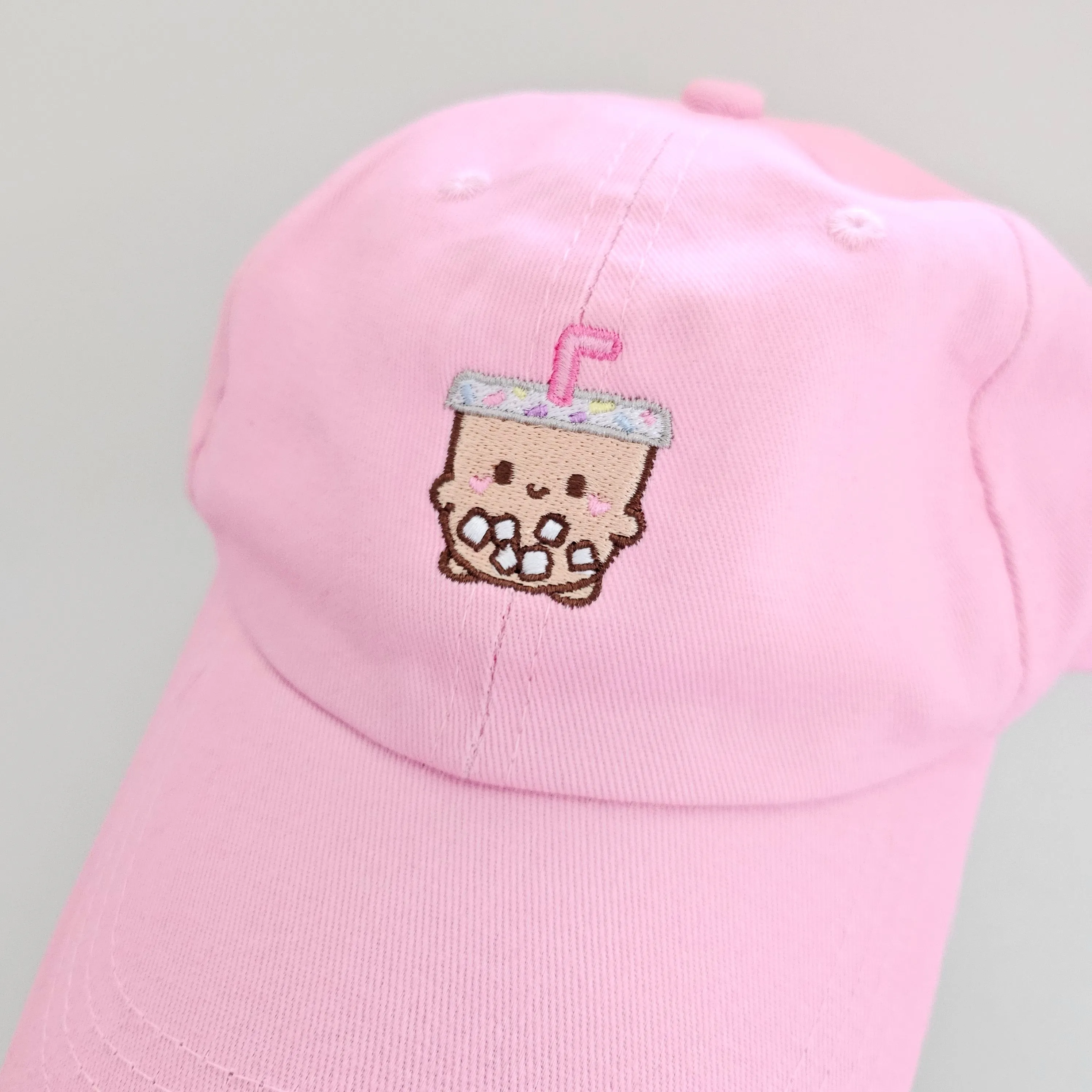 Cute Iced Coffee Embroidery Hat