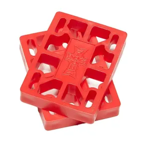 Dogtown 1/4" (RED) Hard Skateboards Riser Pads 2pk