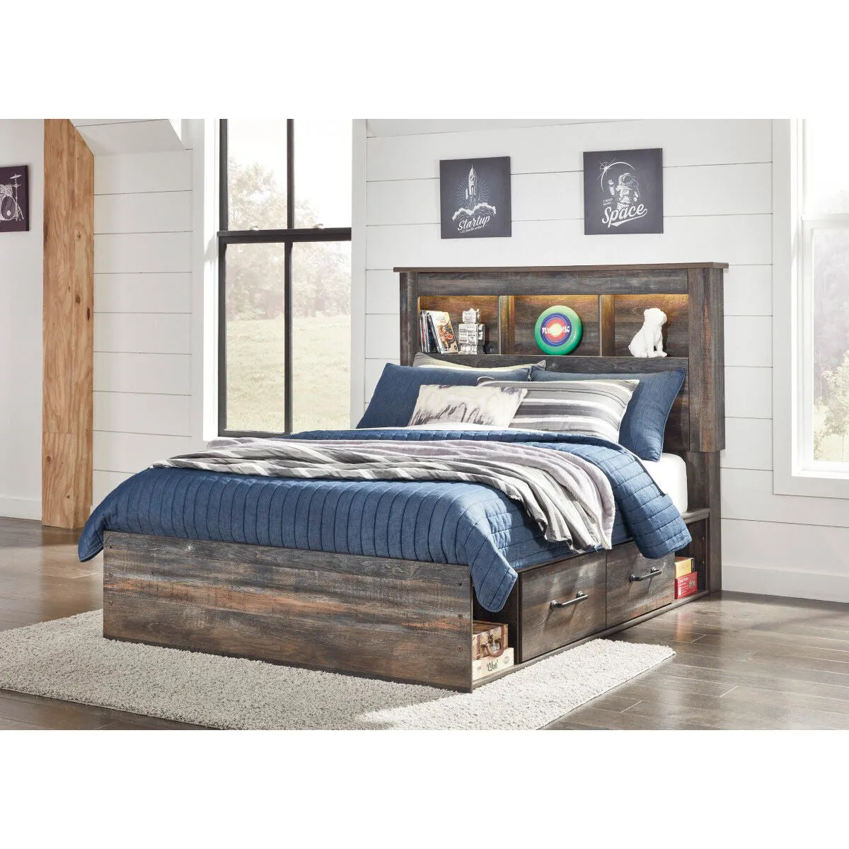 Drystan 4 Drawer Bookcase Storage Bed