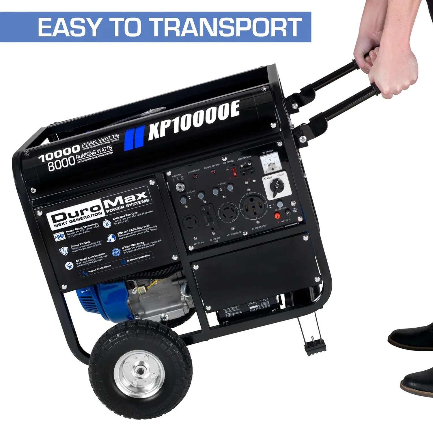 DuroMax XP10000E Gasoline Portable Generator | 10,000 Watts