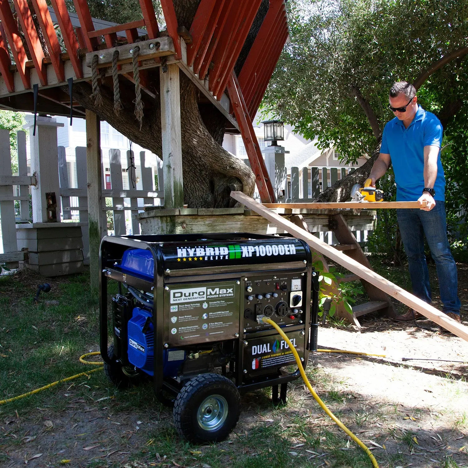 DuroMax XP10000EH Dual Fuel Portable Generator | 10,000 Watts