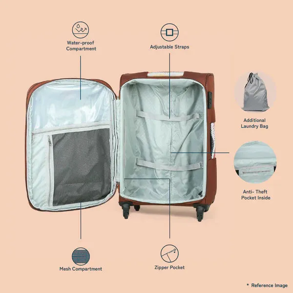 FloMotif Avasa Trolley Bag Combo (Cabin & Medium)