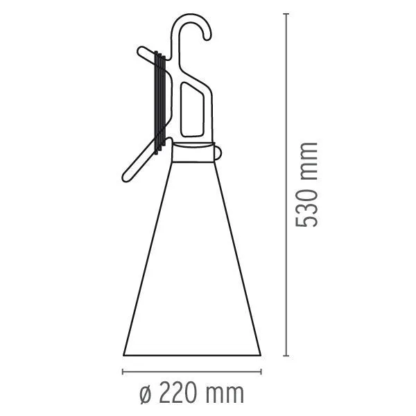 FLOS Mayday Outdoor Mustard Yellow Table Lamp - ID 12011