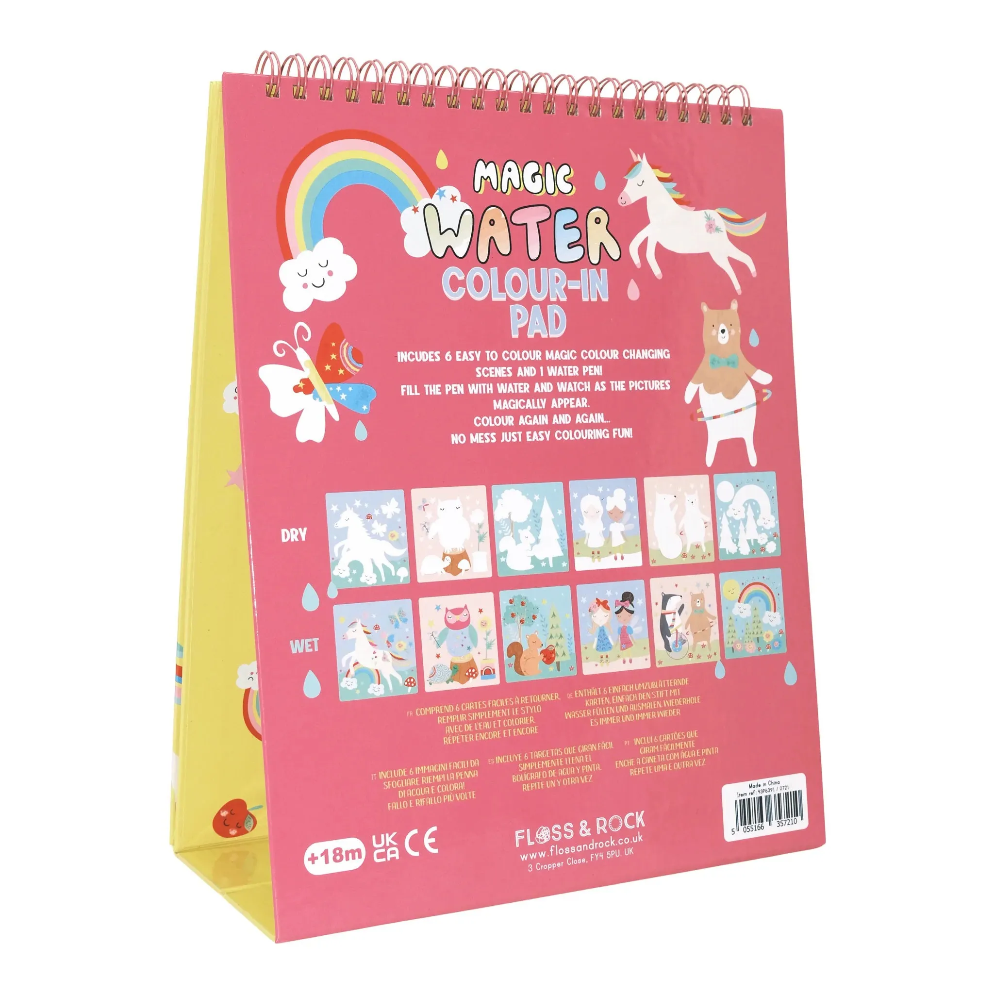 Floss & Rock Magic Colour Changing Watercard Easel and Pen - Rainbow Fairy
