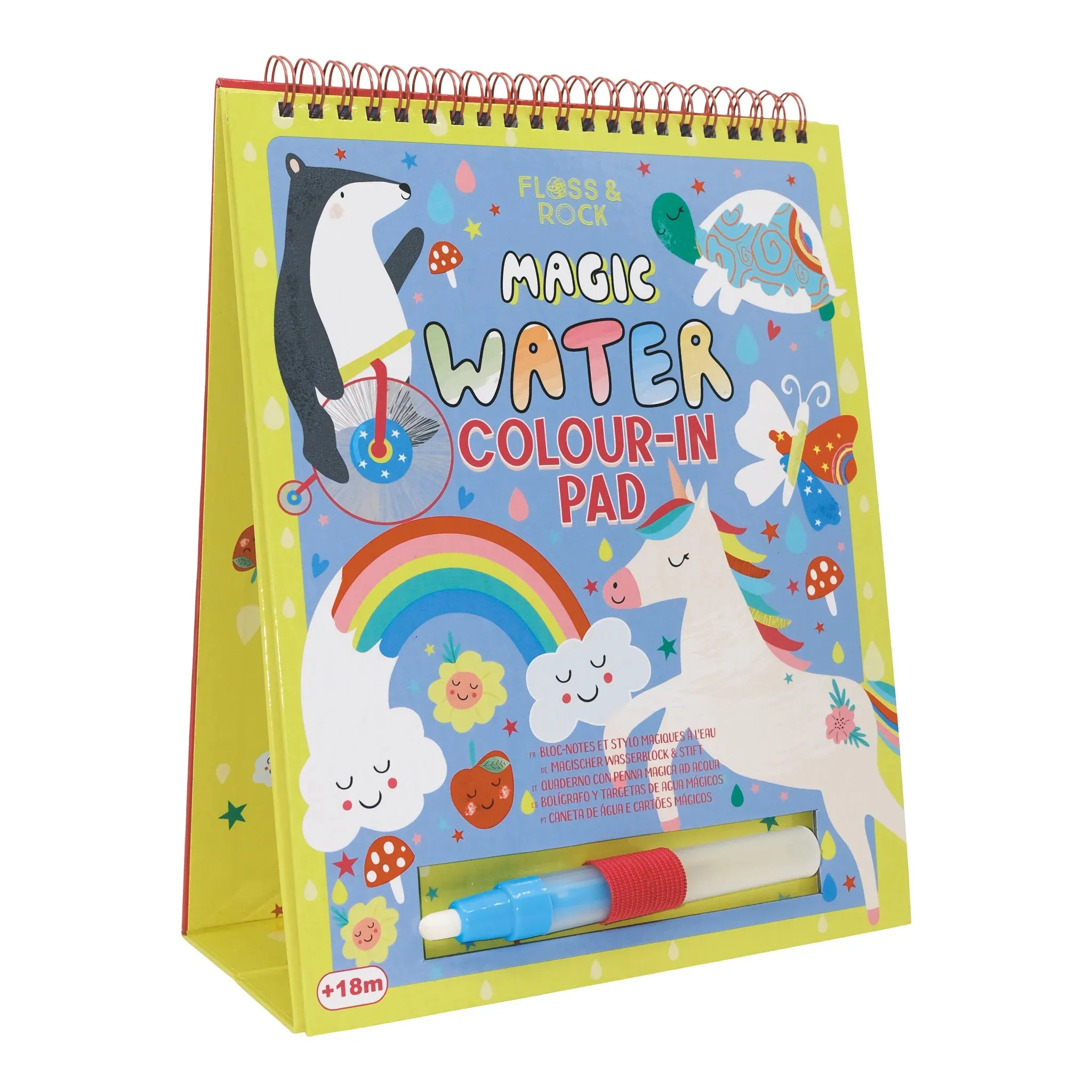 Floss & Rock Magic Colour Changing Watercard Easel and Pen - Rainbow Fairy