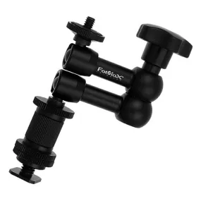 Fotodiox Small Power Arm 1950 - Variable Friction Articulated Modular Extension Arm with Male Hot Shoe Mount and 1/4" Camera Mount Included - Small