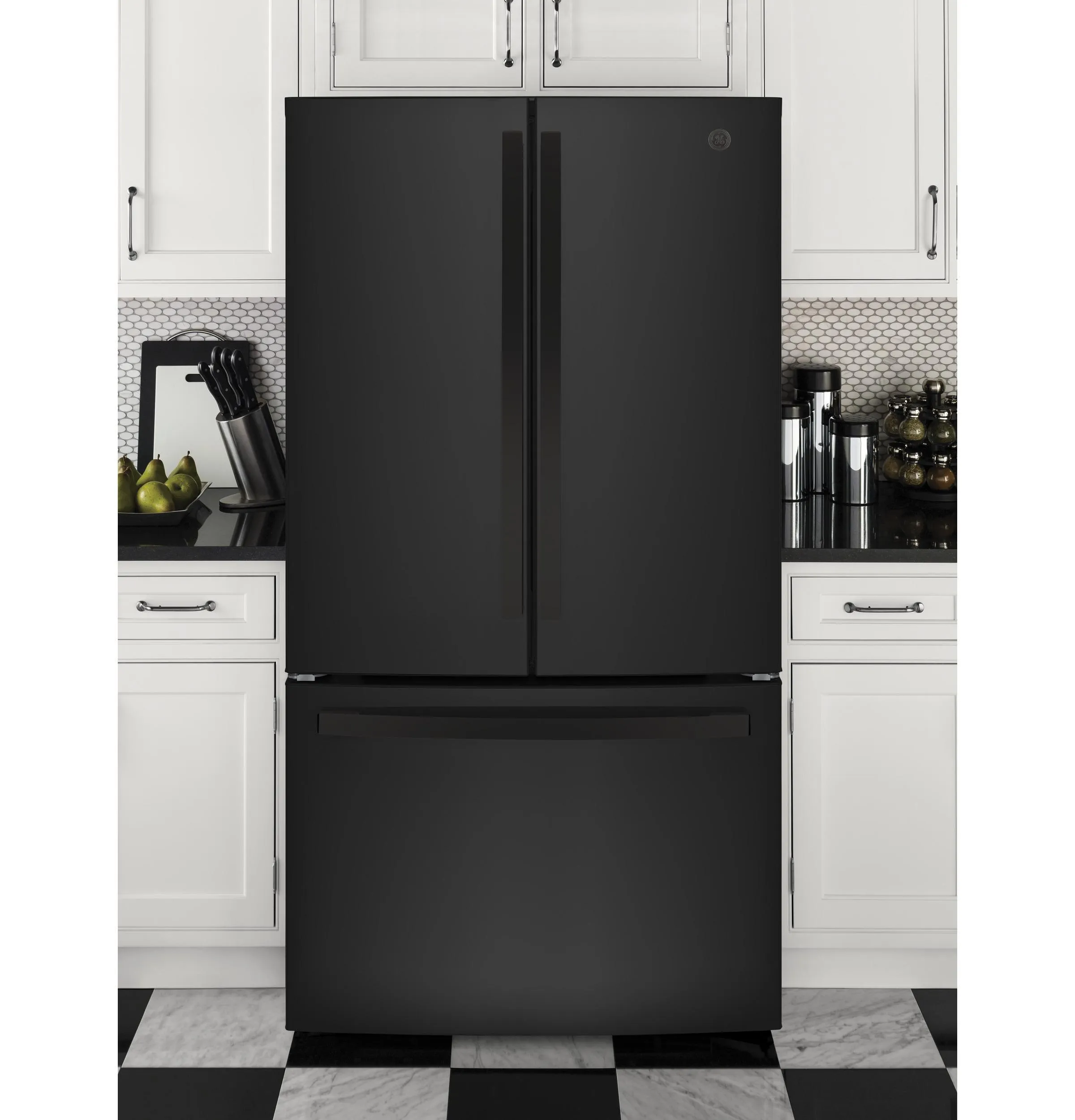 GNE27JGMBB GE® ENERGY STAR® 27.0 Cu. Ft. French-Door Refrigerator