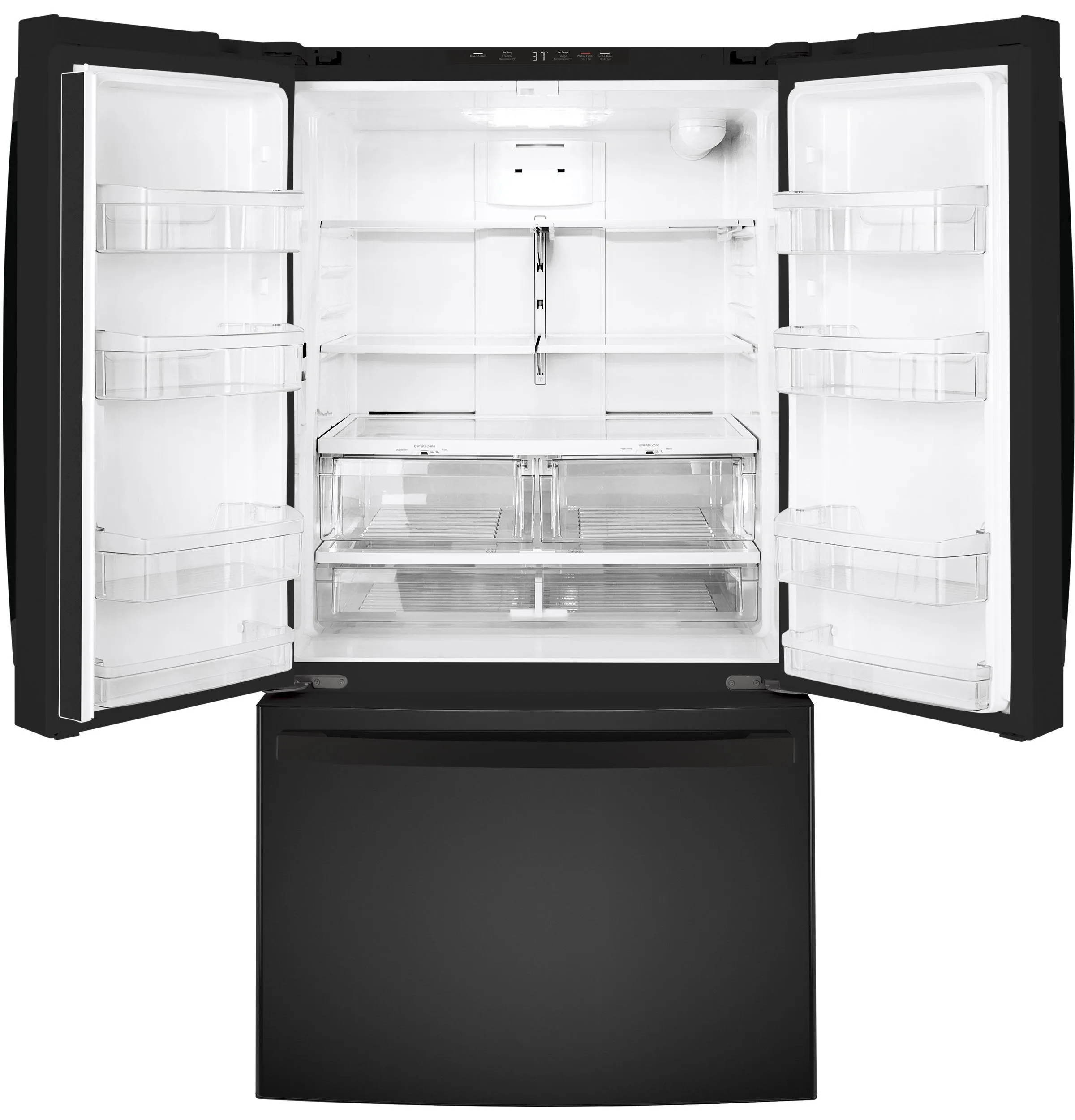 GNE27JGMBB GE® ENERGY STAR® 27.0 Cu. Ft. French-Door Refrigerator
