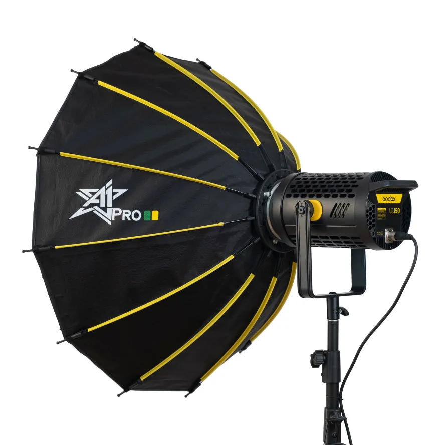 Godox UL 150 W Ultra Silent LED Video Light with 12K SoftBox and Godox 260T Heavy Duty Light Stand Kit