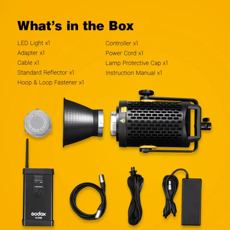 Godox UL 150 W Ultra Silent LED Video Light with 12K SoftBox and Godox 260T Heavy Duty Light Stand Kit