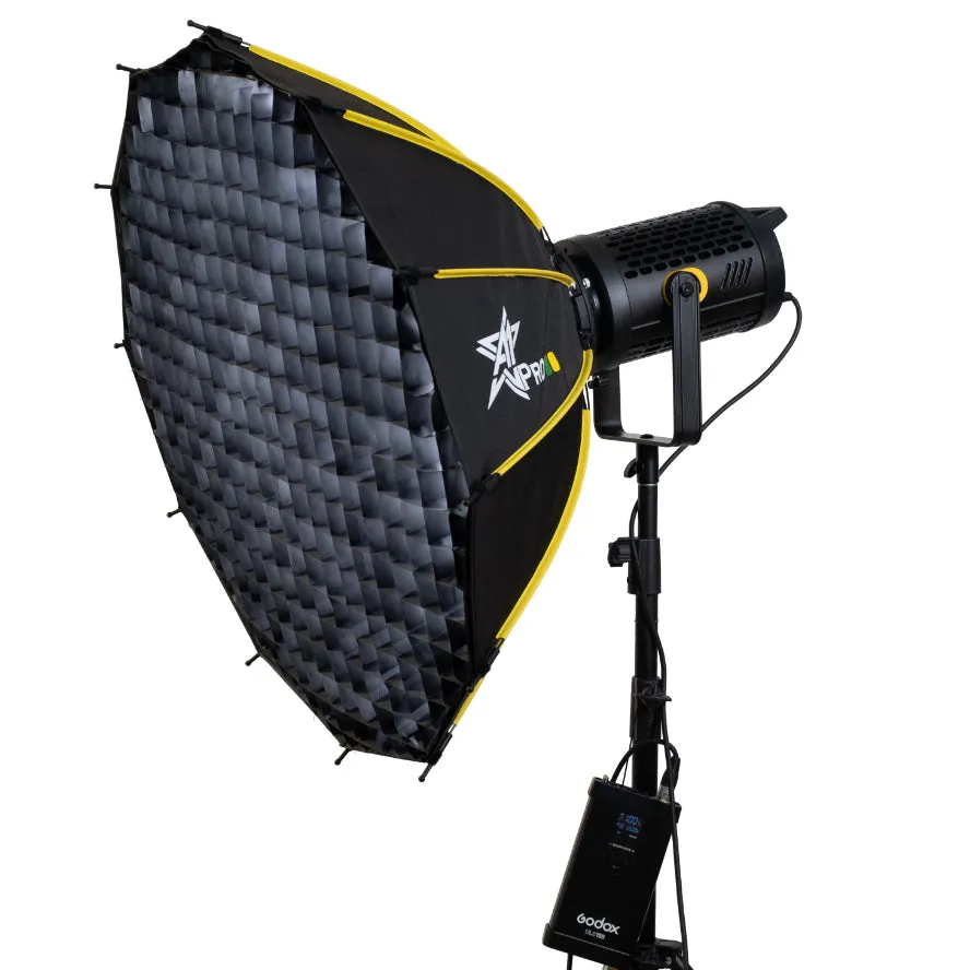 Godox UL 150 W Ultra Silent LED Video Light with 12K SoftBox and Godox 260T Heavy Duty Light Stand Kit