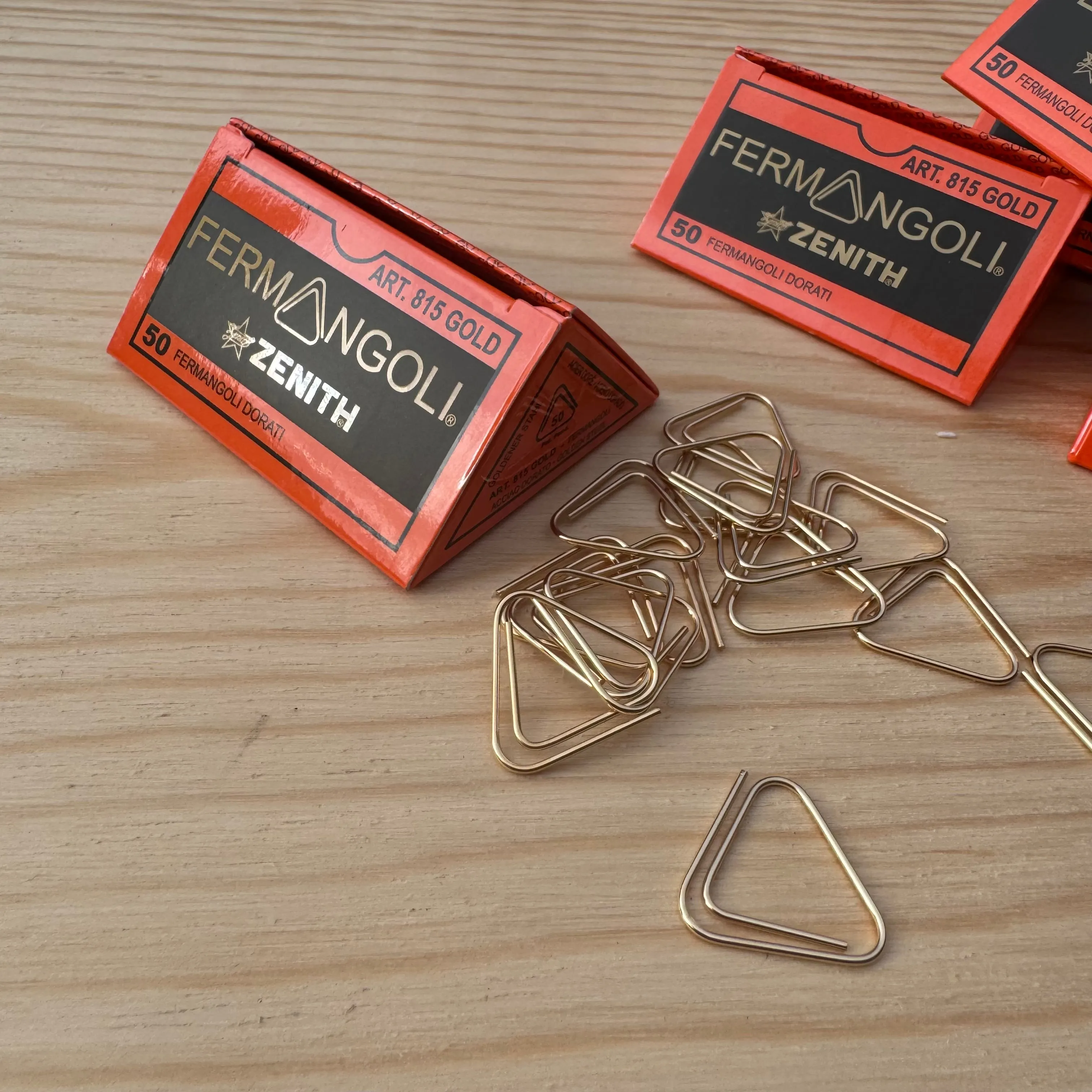 Golden Corner Paper Clips by Fermangoli