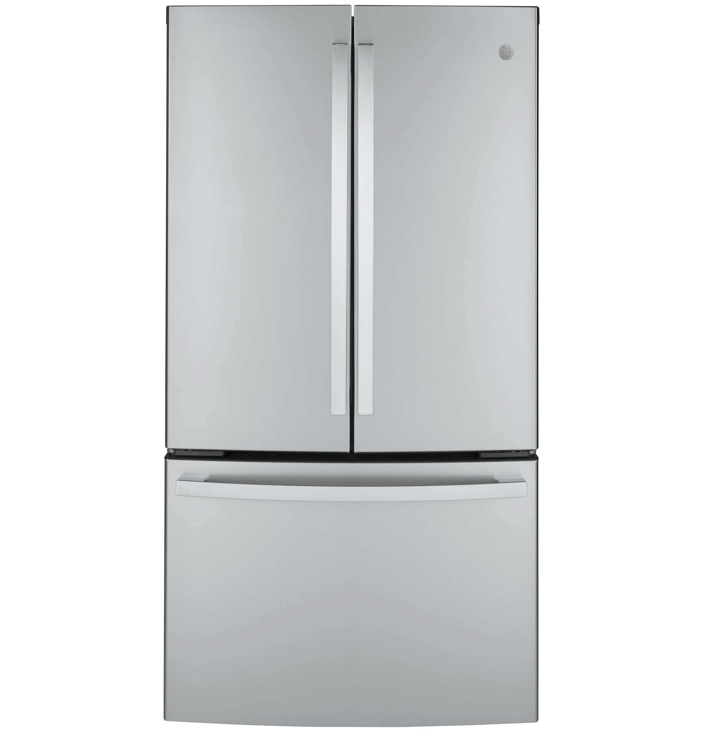 GWE23GYNFS GE® ENERGY STAR® 23.1 Cu. Ft. Counter-Depth Fingerprint Resistant French-Door Refrigerator