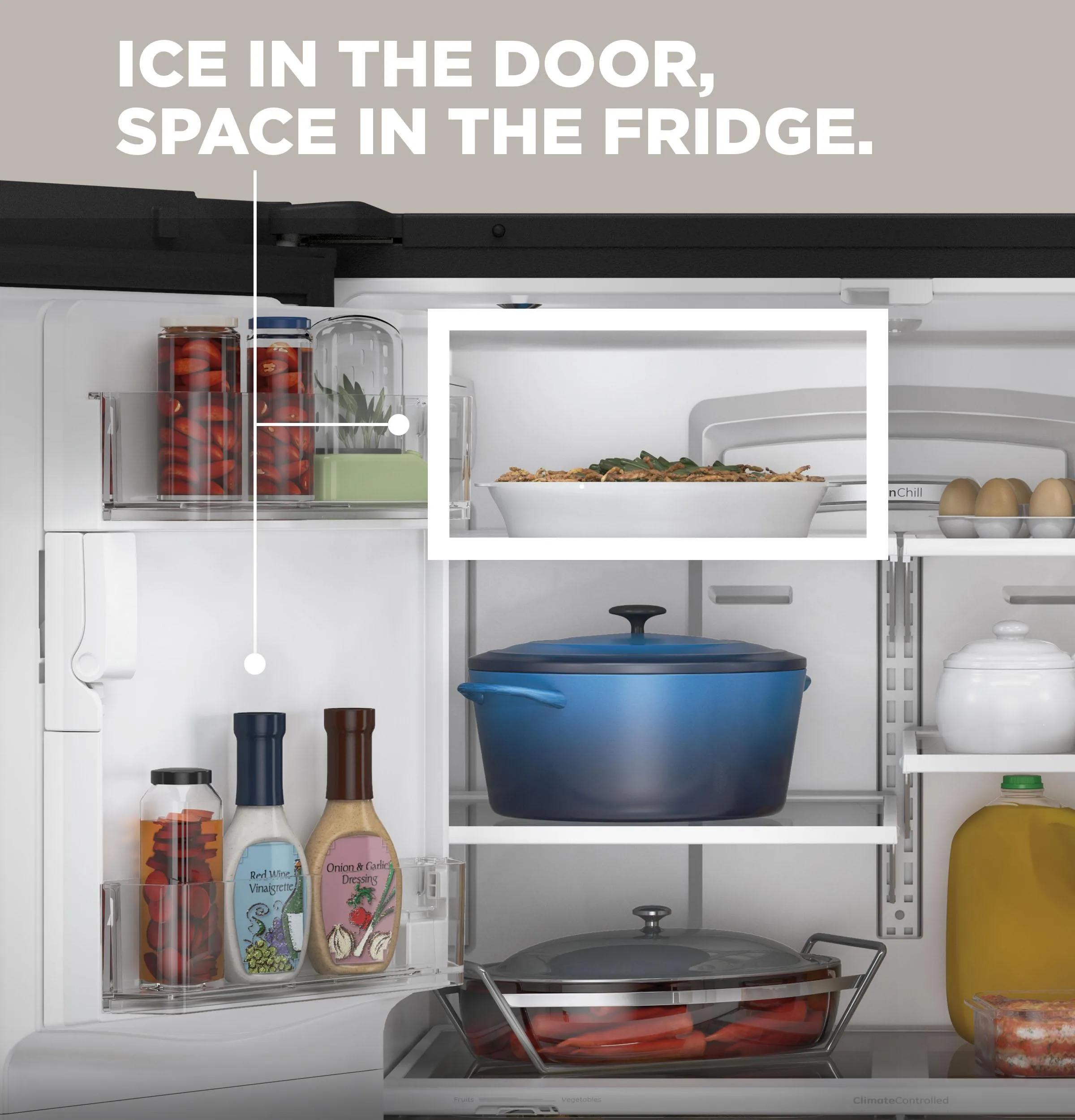 GYE18JMLES GE® ENERGY STAR® 17.5 Cu. Ft. Counter-Depth French-Door Refrigerator