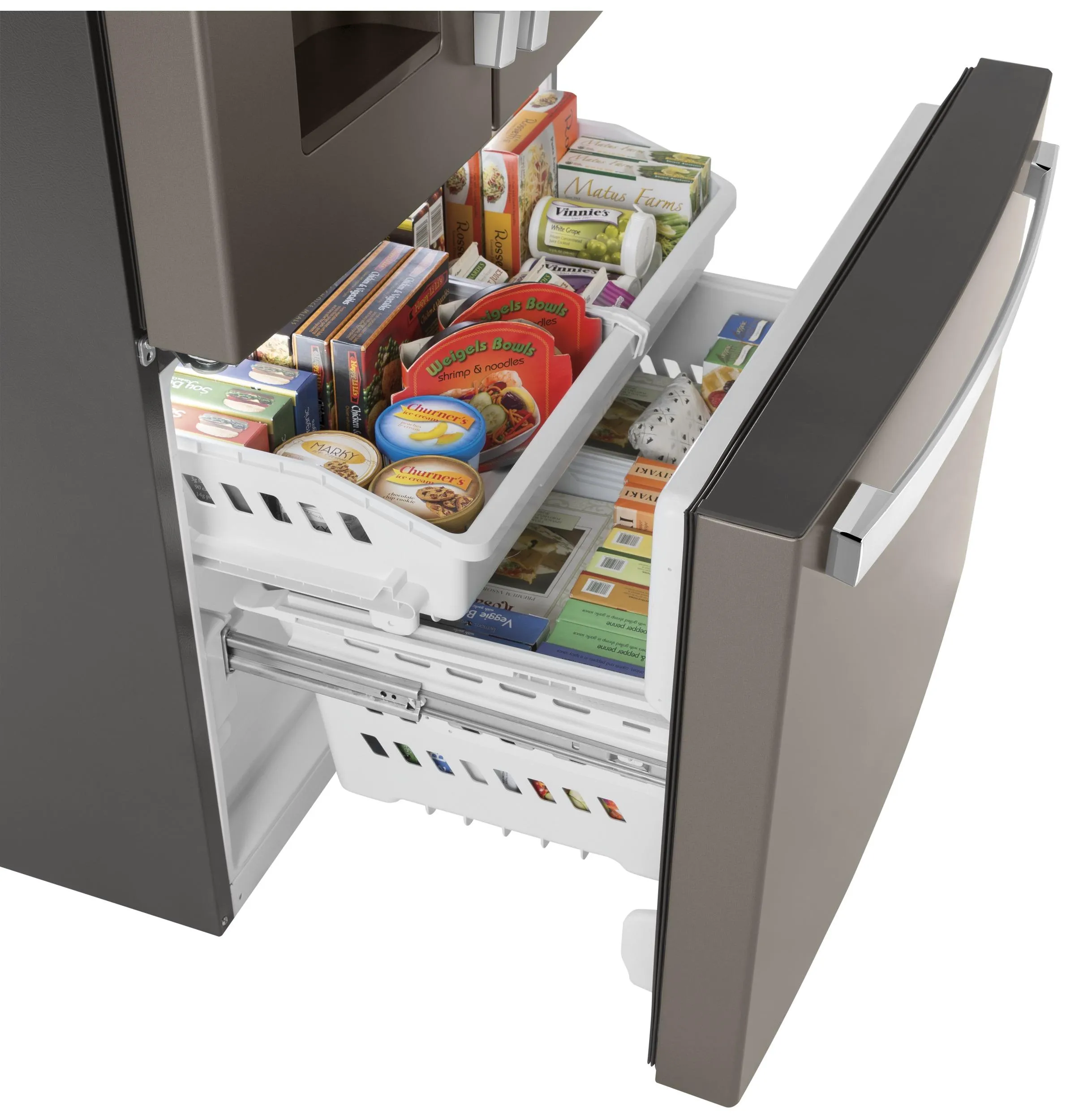GYE18JMLES GE® ENERGY STAR® 17.5 Cu. Ft. Counter-Depth French-Door Refrigerator