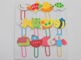 Handmade (painted) Animal Paper Clip Set