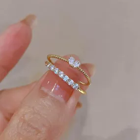 Heart-shaped Zircon Ring: Elegant Wedding Band with Mood Tracker - Ideal Gift for Women