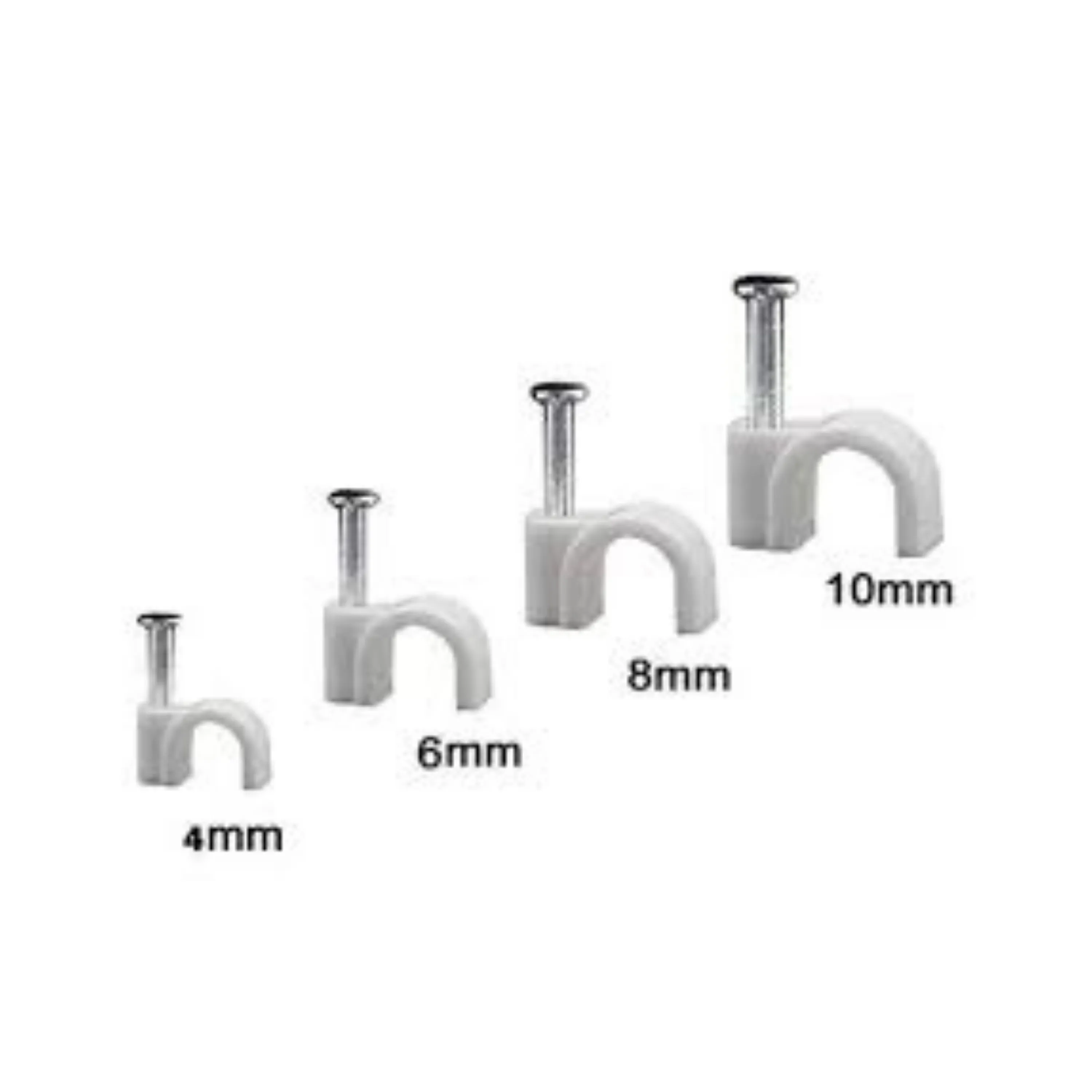 Homdum Assorted Circle Cable Clips Set (14 x 22 x 3.5 cm, Multicolour)