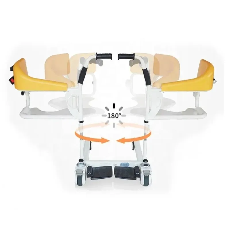 Home Care shift Adjustable Lifting Manual Patient Transfer Commode Chair