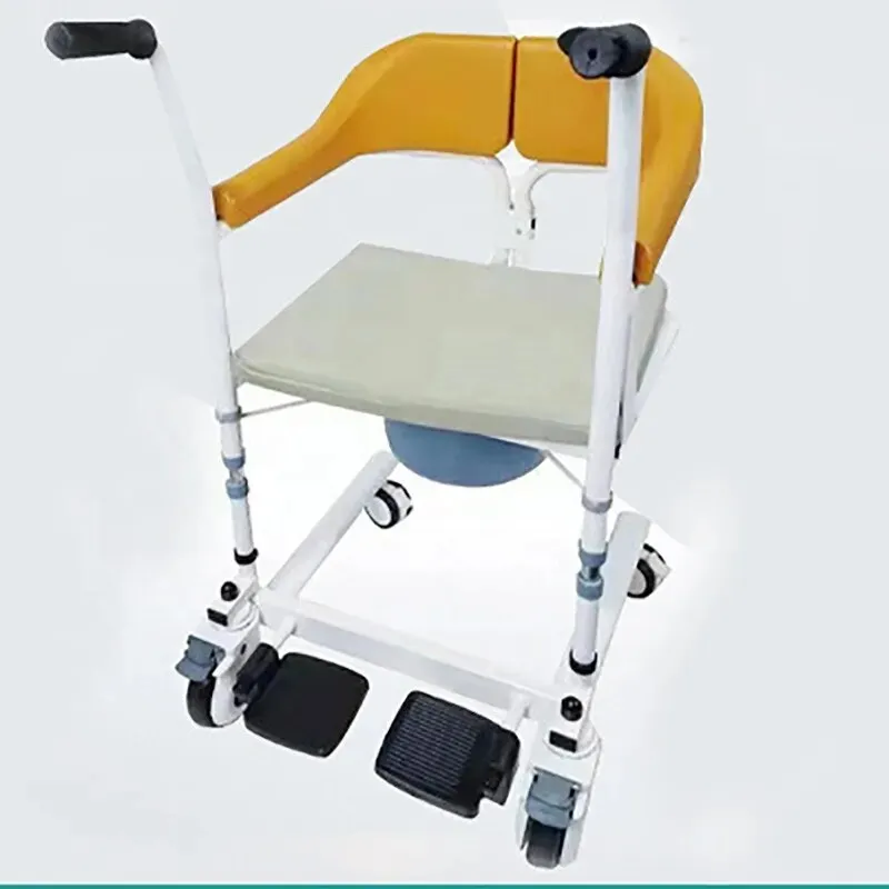 Home Care shift Adjustable Lifting Manual Patient Transfer Commode Chair