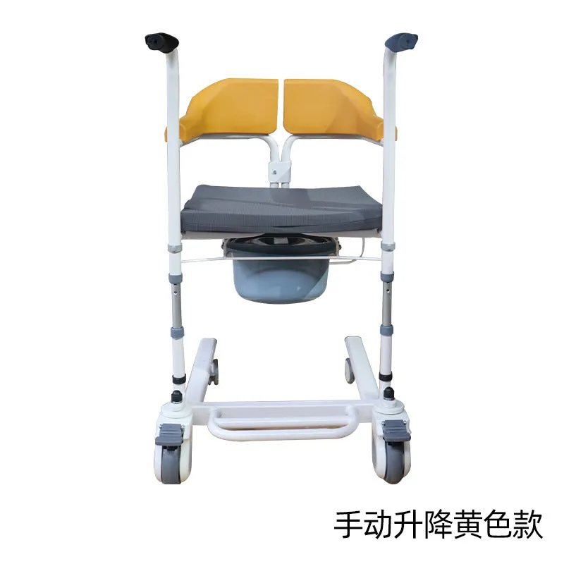 Home Care shift Adjustable Lifting Manual Patient Transfer Commode Chair
