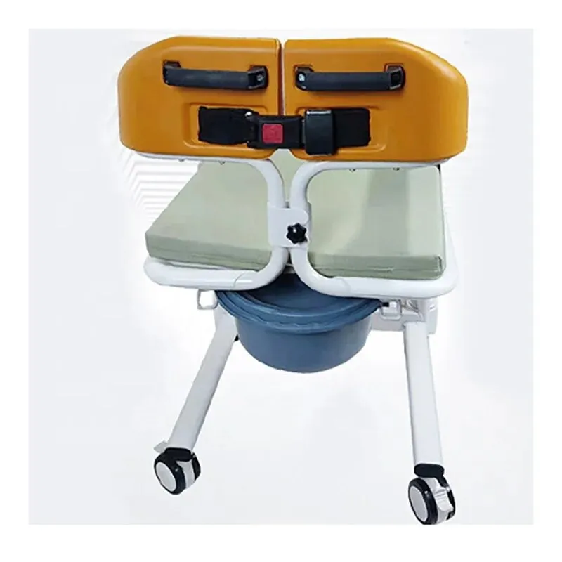 Home Care shift Adjustable Lifting Manual Patient Transfer Commode Chair