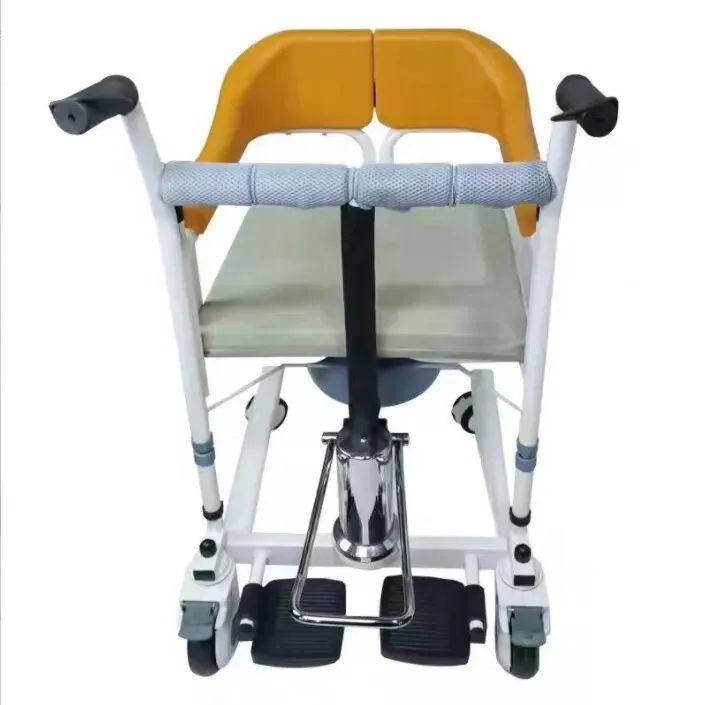 Home Care shift Adjustable Lifting Manual Patient Transfer Commode Chair