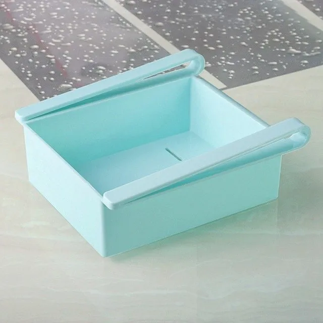 Hoomall Plastic Storage Box Refrigerator Food Container Spacer Layer Kitchen Storage Rack Pull-out Drawer Space-saving Organizer