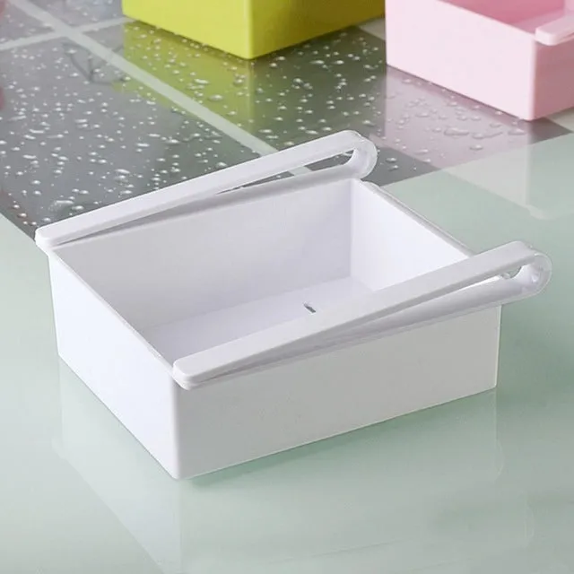 Hoomall Plastic Storage Box Refrigerator Food Container Spacer Layer Kitchen Storage Rack Pull-out Drawer Space-saving Organizer