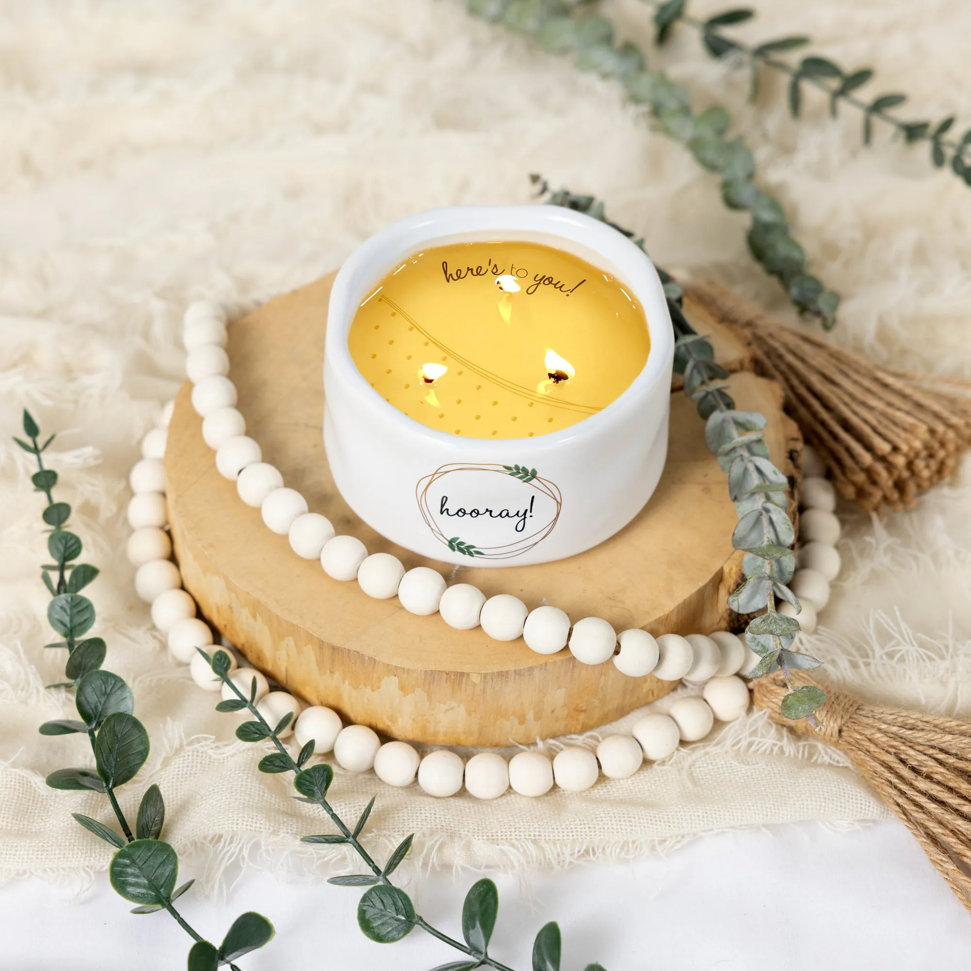 Hooray! 8 oz - 100% Soy Wax Reveal Candle Scent: Tranquility