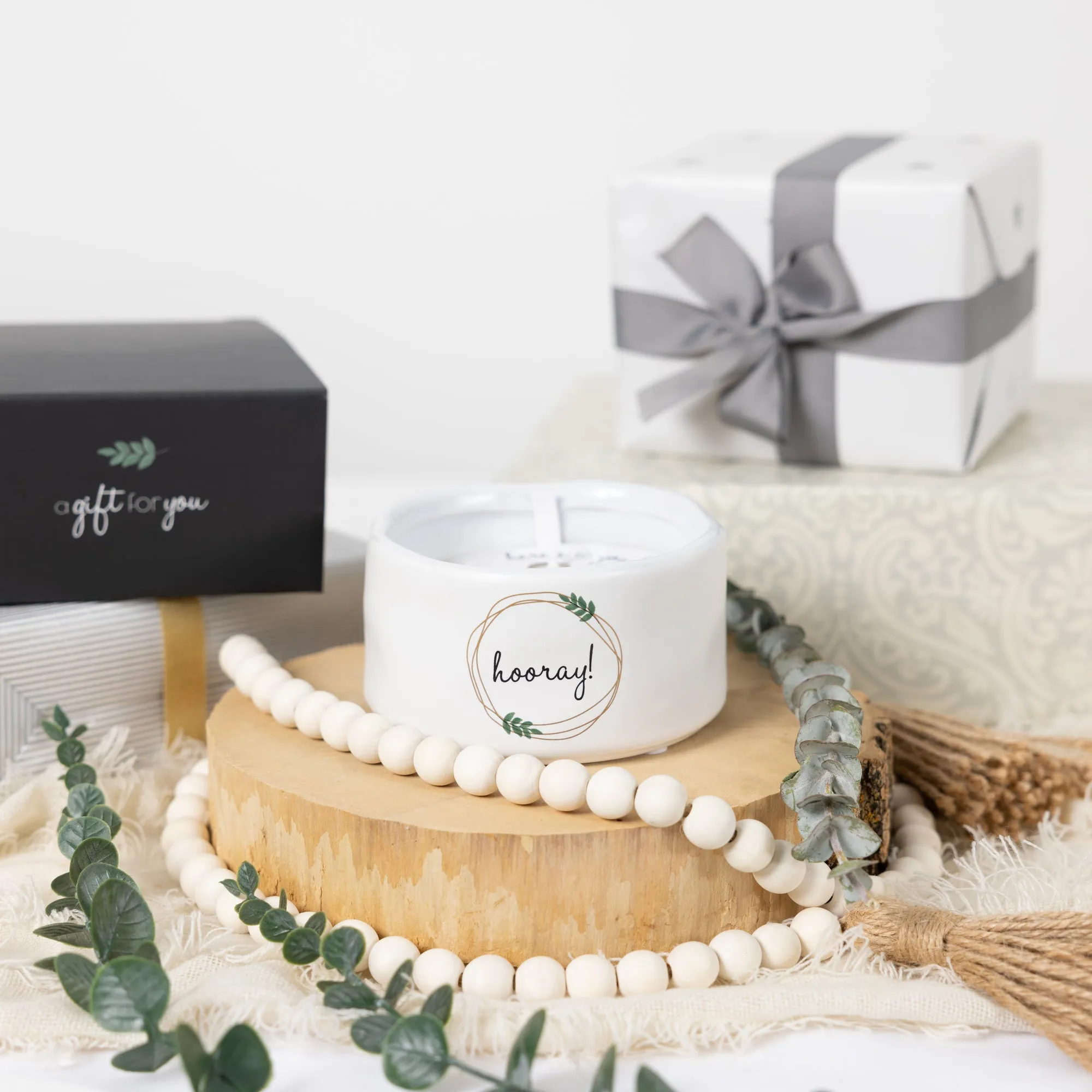 Hooray! 8 oz - 100% Soy Wax Reveal Candle Scent: Tranquility